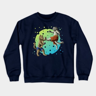 fighting cats Crewneck Sweatshirt